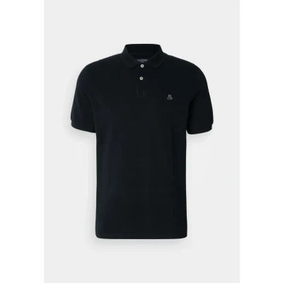 Abbildung von Marc O&#039;Polo Short Sleeve Button Placket Slits Embroide Poloshirt, Herren, Größe: 3XL, Black