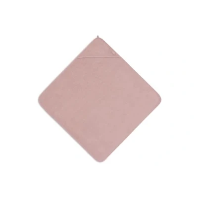 Abbildung von Jollein Kapuzenhandtuch Baby Frottee, Wild Rose 100% Baumwolle 75x75cm OEKO TEX Zertifziert Babyhandtuch mit Kapuze für Mädchen und Jungen