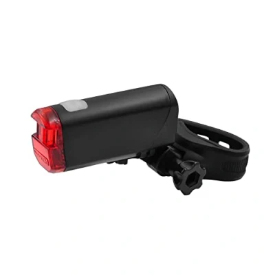 Abbildung von FISCHER Batterie LED Rückleuchte mit Universalhalter, Fahrradrücklicht, Fahrradbeleuchtung, Schwarz