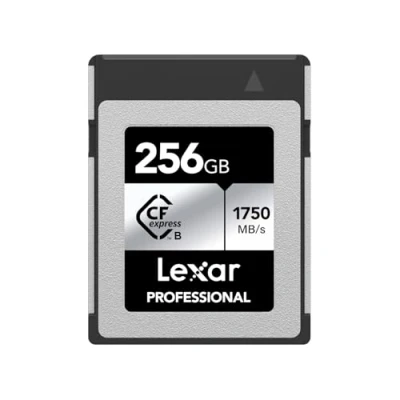 Abbildung von Lexar Professional SILVER Series 256GB CFexpress Karte, Typ B CFe bis zu 1750MB/s Lesegeschwindigkeit, CF Karte mit PCIe Gen3x2, kompatibel DSLR, rückwärts XQD Kamera(LCXEXSL256G RNENG)