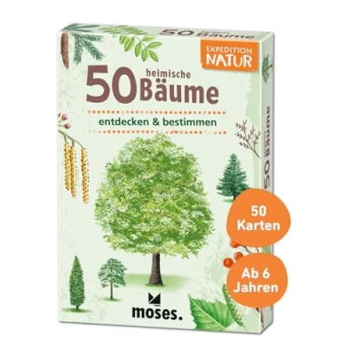 Abbildung von moses. 23407528 Expedition Natur 50 heimische Bäume Bestimmungskarten im Set Mit spannenden Quizfragen, Yellow