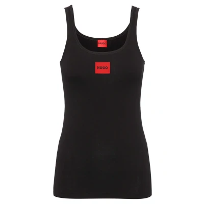 Abbildung von HUGO VEST Label Unterhemd/shirt, Damen, Größe: XS, Black