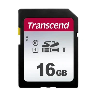 Abbildung von Transcend Highspeed 16GB SDHC Speicherkarte (für Digitalkameras / Photo Box alltägliche Aufnahmen &amp; Videos Autoradio) Class 10, UHS I U1 TS16GSDC300S E (umweltfreundliche Verpackung)