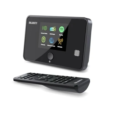 Abbildung von Internet Radio Adaptor with DAB, DAB+ and FM Spotify, Bluetooth Connectivity, Remote, Optical &amp; Line Out Outputs Majority Robinson 2 Digital Full Colour Display, 90 Pre Sets
