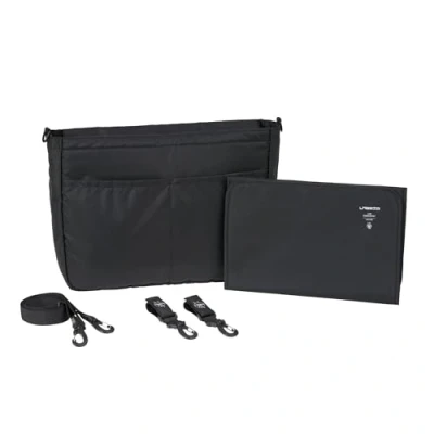 Abbildung von LÄSSIG Baby Kinderwagenorganizer Taschenorganizer inkl. Kinderwagenbefestigung und Schultergurt/Casual MIX Multi Bag black