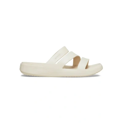 Abbildung von Crocs Pantolette flach, Damen, Größe: 34/35, Stucco Schuhe