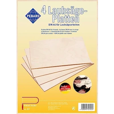 Abbildung von Pebaro 327 4 Laubsäge Sperrholzplatten DIN A4