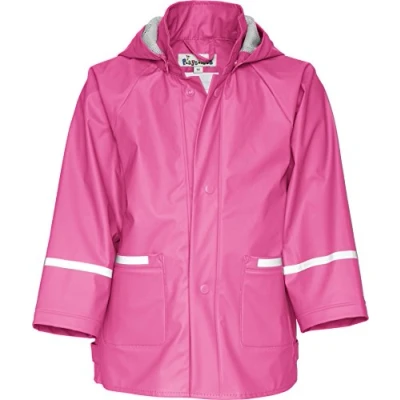 Abbildung von Playshoes Regenjacke Unisex Kinder Wind und wasserdicht Regenmantel Regenbekleidung, pink, 92