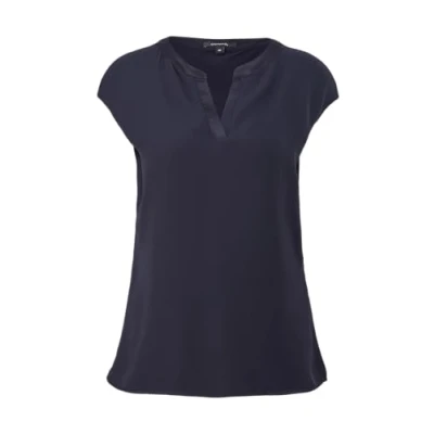 Abbildung von comma Bluse, Damen, Größe: 38, Navy