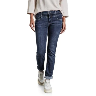 Abbildung von Street One Damen A378402 Jeans im Casual Fit, Authentic Indigo Wash, 32W / 32L