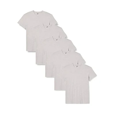 Abbildung von Lower East Herren LE156 T Shirt, Hellgrau Melange, XL (5er Pack)