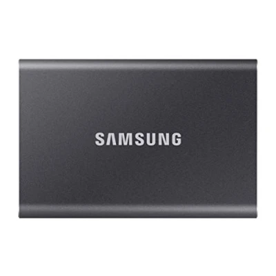 Abbildung von Samsung Portable SSD T7, 4 TB, USB 3.2 Gen.2, 1.050 MB/s Lesen, 1.000 Schreiben, Externe Festplatte für iPhone, Mac, PC, Smartphone und Spielkonsole, Grau, MU PC4T0T/WW