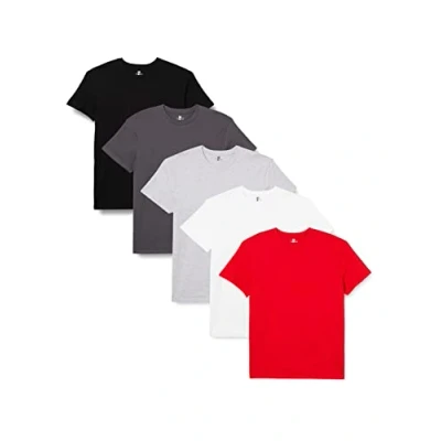 Abbildung von Lower East Basic Rundhals T Shirts für Herren (5er Pack 10er Pack) aus 100% Baumwolle I Shirt Herren, in vielen Farben, Mehrfarbig, XL