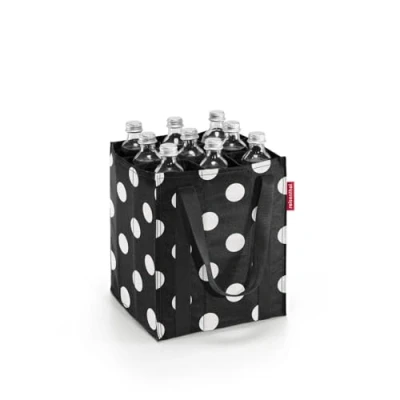 Abbildung von reisenthel bottlebag 9 Fächer, einfaches Recycling der Flaschen, Tragegurte, Couleur:dots white