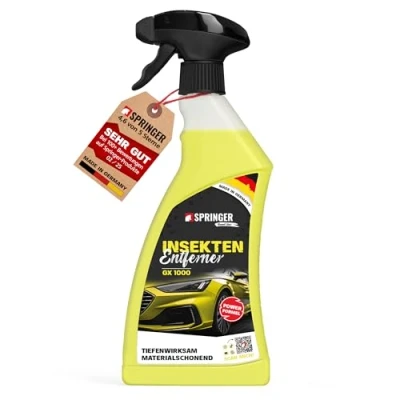 Abbildung von SPRINGER GX1000 Insektenentferner 750 ml Made in Germany Schonende Rezeptur Tiefenwirksame Formel Insekten Reiniger für hartnäckige &amp; angetrocknete Insektenreste
