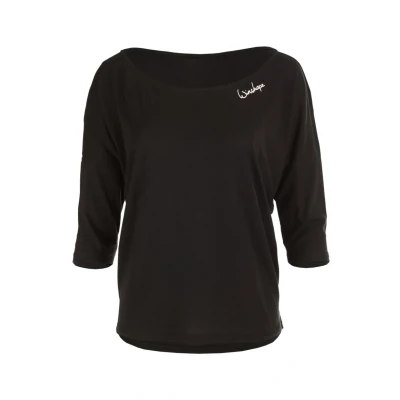 Abbildung von Winshape 3/4 ARM Sport Tshirt, Damen, Größe: XXL, Black