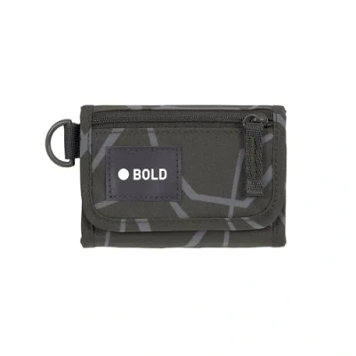 Abbildung von Bold Lässig Kinder Geldbeutel mit Klettverschluss und transparenten Sichtfenster/School Wallet Edges grey