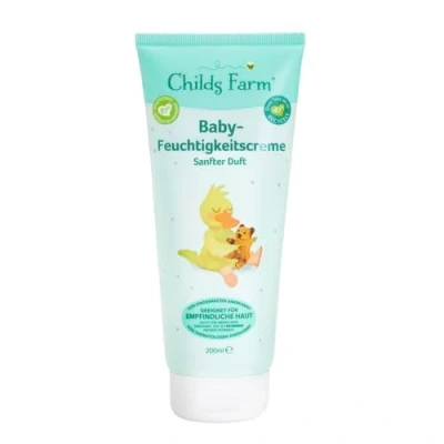 Abbildung von Childs Farm Baby Feuchtigkeitscreme 200 ml Leicht duftend Feuchtigkeitsspendend Geeignet für Neugeborene mit trockene, empfindliche und auch zu Neurodermitis neigende Haut
