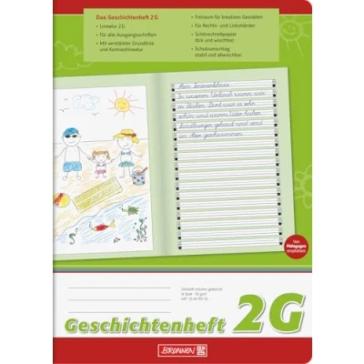 Abbildung von Brunnen 104499102 Geschichtenheft Klasse 2 (A4, 16 Blatt, Lineatur 2G)