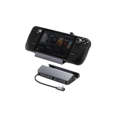 Abbildung von Anker Ladestation für Steam Deck/ROG Ally, 6 in 1 Ladestation, USB C Hub mit HDMI 4 K@60 Hz, Ethernet Gbps, 2 A Anschlüsse und Anschluss, schnelles Aufladen 100 W vieles mehr.