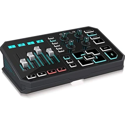 Abbildung von TC Helicon GoXLR Revolutionäre Online Broadcaster Plattform mit 4 Kanal Mischpult, motorisierten Fadern, Soundboard und Vocal Effekten