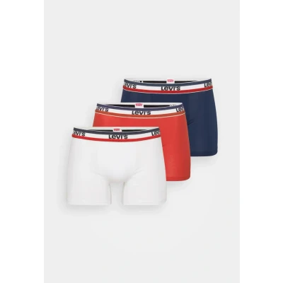 Abbildung von Levi&#039;s MEN LOGO Brief 3 PACK Boxerbriefs, Herren, Größe: Small, White/blue/red
