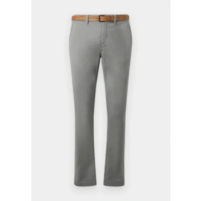 Abbildung von TOM Tailor Denim SLIM FIT Chino WITH BELT Chino, Herren, Größe: 28x32, Castlerock grey