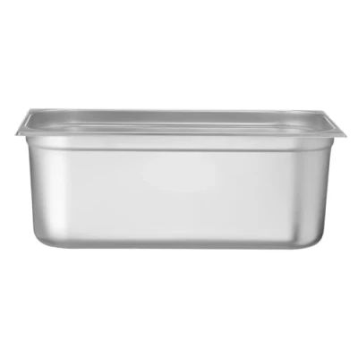 Abbildung von HENDI Gastronormbehälter, Temperaturbeständig von 40 bis 300C, Heissluftöfen Kühl und Tiefkühlschränken Chafing Dishes Bain Marie, 28L, GN 1/1, 530x325x(H) 200mm, Edelstahl