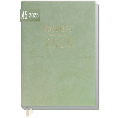 Abbildung von Häfft® Business Timer 2025 A5 &quot;Salbei&quot; 1 Woche 2 Seiten Buchkalender, Terminplaner, Wochenplaner, Wochenkalender, Organizer, Terminkalender nachhaltig &amp; klimafreundlich