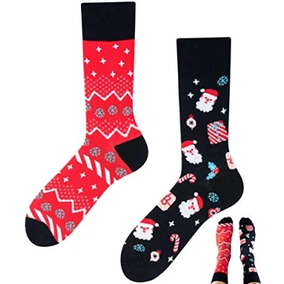 Abbildung von TODO Colours Weihnachtssocken Damen und Herren, Socken Weihnachten Lustig (Weihnachtssocken 35 38)