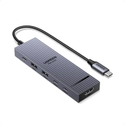Abbildung von UGREEN Revodok Pro 10Gbps USB C Hub HDMI 4K@60Hz Adapter 2*USB A 3.2 &amp; auf PD 100W Kompatibel mit iPhone 16 Serie, iPad Pro/Air, Mac mini M4/M4 Pro, Steam Deck usw.