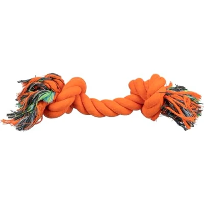 Abbildung von TRIXIE Hunde Tau, 40 cm, orange, Baumwoll Polyestergemisch, zum Apportieren und Tauziehen