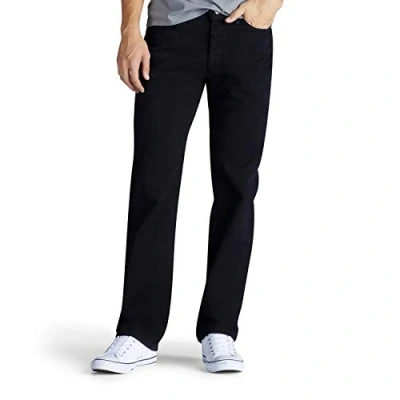 Abbildung von LEE Herren Relaxed Fit Straight Leg Jeans, Double Black, 28W / 30L