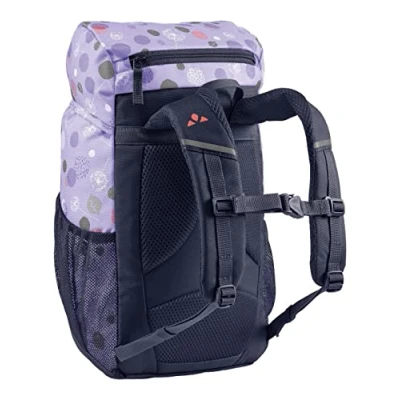 Abbildung von VAUDE Kinderrucksack Skovi für Jungen &amp; Mädchen, komfortabler Wanderrucksack Kinder 10 L in lila, Wetterfester Schulrucksack mit viel Stauraum reflektierende Elemente, pastel lilac