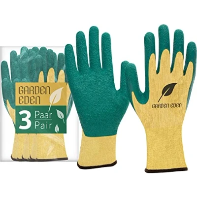 Abbildung von ACE Garden Eden Gartenhandschuhe 3 Paar Garten Arbeitshandschuhe Schutzhandschuhe für Damen &amp; Herren 10/XL (3er Pack)