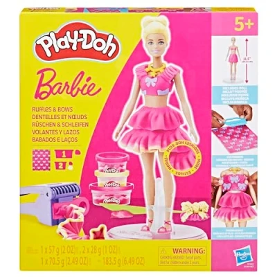 Abbildung von Play Doh Barbie Rüschen &amp; Schleifen Puppenset