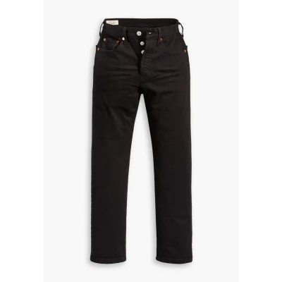 Abbildung von Levi&#039;s 501 CROP Jeans Straight Leg, Damen, Größe: 24x26, Black heart