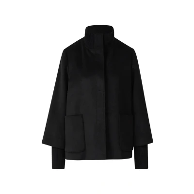 Abbildung von s.Oliver Black Label MIT UND Manschette Übergangsjacke, Damen, Größe: 44, Schwarz
