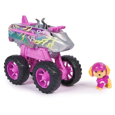 Abbildung von PAW PATROL Rescue Wheels Skyes Flug Monstertruck mit Verwandlung in Jet Modus und Skye Hundefigur, Spielzeug für Kinder ab 3 Jahren