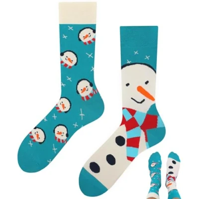 Abbildung von TODO Lustige Schneemann Socken Damen, mit Snowman Motiv (Snowman 35 38)