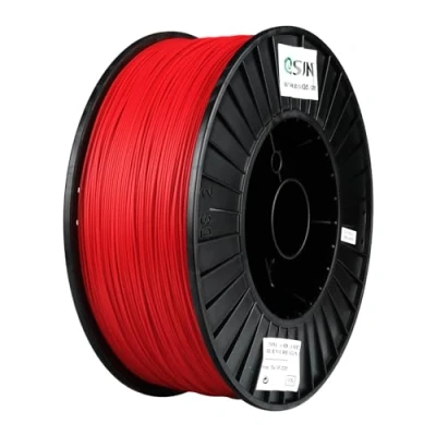 Abbildung von eSUN PLA+ Filament, 1,75 mm, 3D Drucker PLA Plus Maßhaltigkeit +/ 0,03 3 kg Spule, Druck Filament für Drucker, Feuerrot