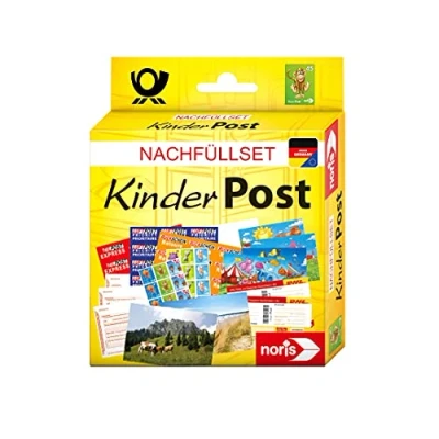 Abbildung von Noris 606521006 Kinderpost Nachfüllset für das beliebte Rollenspiel geeignet alle Spiele, ab 4 Jahren, Ausgabe der 90er Jahre in Dm währung