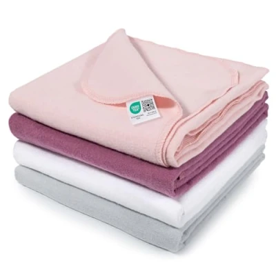 Abbildung von MAKIAN Moltontücher Set, 4X Stoffwindeln 80x80 cm 4 Stück Baby Spucktücher/weiche, saugfähige Flanellwindeln aus 100% Baumwolle, Oeko TEX® Standard 100 geprüft (Puder Rosa)