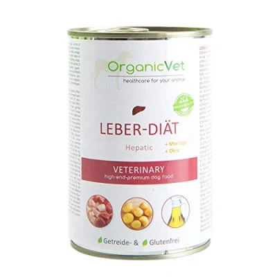 Abbildung von OrganicVet Hund Nassfutter Veterinary Leber Diät, 6er Pack (6 x 400 g)