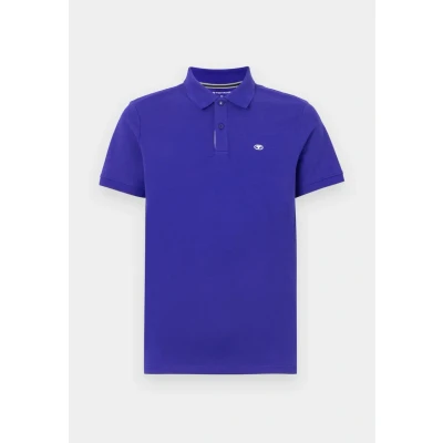 Abbildung von TOM Tailor Basic WITH Contrast Poloshirt, Herren, Größe: Large, Crest blue