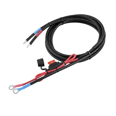 Abbildung von enjoysolar 6mm² Batteriekabel Solarladeregler und Batterie mit Sicherung M8 Ringösen (10A M8)