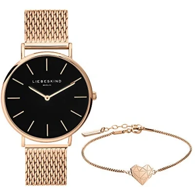 Abbildung von Liebeskind Berlin Set aus Armbanduhr und Armband LS 0090 MQB IP roségold