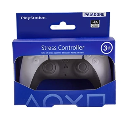 Abbildung von Paladone PP9404PS Playstation Stressball Fingertraining &amp; Stressabbau Spielzeug Geschenk für Gamer Zuhause oder Büro, Weiss/opulenter Garten, Small