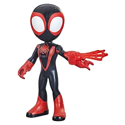 Abbildung von SPIDEY and HIS AMAZING FRIENDS Spider Man Hasbro Marvel Supersized Miles Morales Action Figure, Preschool Toy for Age 3 Up