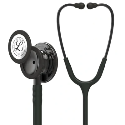 Abbildung von 3M Littmann Classic III Stethoskop zur Überwachung, 5811, Smoke Finish Bruststück, schwarzer Schlauch, 69 cm